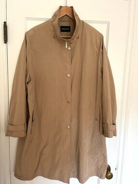 Vintage Basler Funnel Neck Trench Coat | Size Large